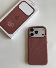 iPhone TechWoven Deri MagSafe Kılıf - Sienna
