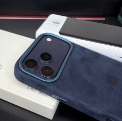 iPhone Süet MagSafe Kılıf -Lacivert
