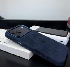 iPhone Süet MagSafe Kılıf -Lacivert