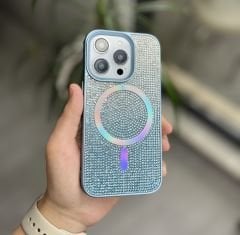 Taşlı MagSafe Özellikli Kılıf - Turkuaz
