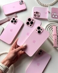 iPhone A-G Glass Case - Pembe