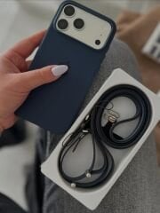 iPhone MagSafe Özellikli Silicon Kılıf - Gece Mavi