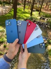 iPhone A-G Glass Case - Navy Blue