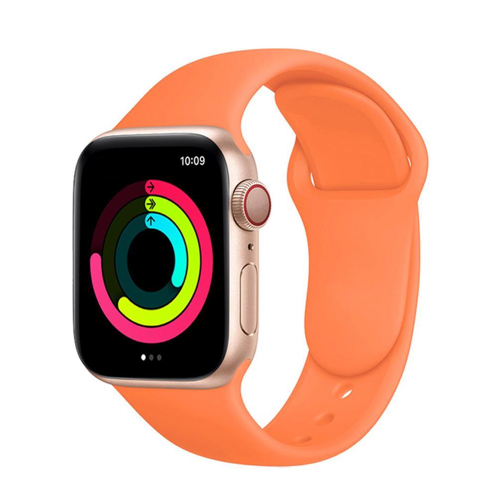 Apple Watch Silicon Kordon - Şeftali