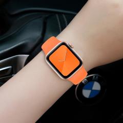 Apple Watch Silicon Kordon - Şeftali