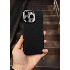 iPhone Fiber Carbon Kılıf - Black