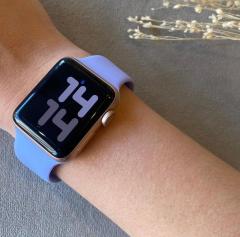Apple Watch Silicon Kordon - Lila