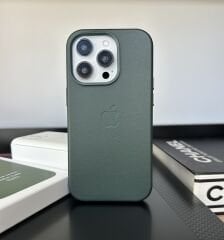 Apple MagSafe Özellikli Deri Kılıf - Sekoya Yeşili