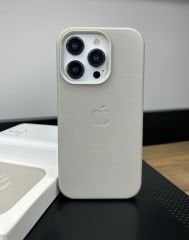 Apple MagSafe Özellikli Deri Kılıf - Titanyum