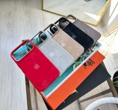 iPhone Kadife MagSafe Kılıf - Çöl Titanyum
