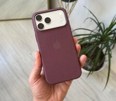 iPhone TechWoven Dokuma Kılıf - Burgonya