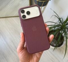 iPhone TechWoven Dokuma Kılıf - Burgonya