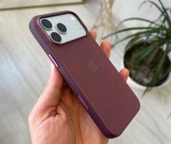 iPhone TechWoven Dokuma Kılıf - Burgonya