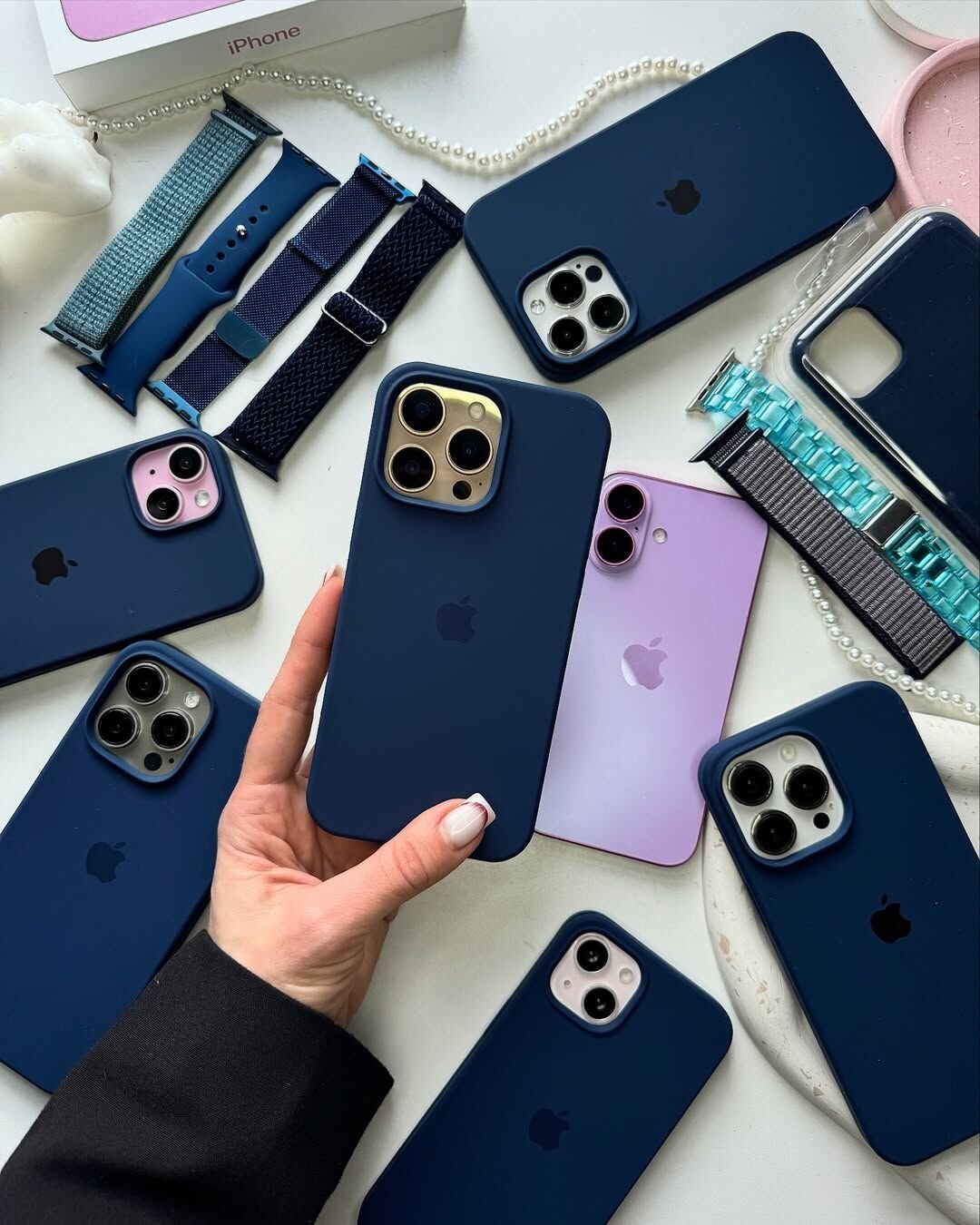 iPhone Lansman Kılıf - Gece Mavi