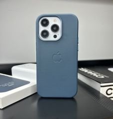 Apple MagSafe Özellikli Deri Kılıf - Baltık Mavi