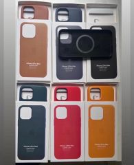 Apple MagSafe Özellikli Deri Kılıf - Baltık Mavi