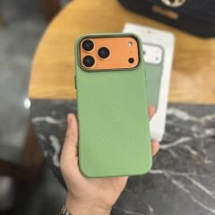 iPhone TechWoven Deri MagSafe Kılıf - Yeşil