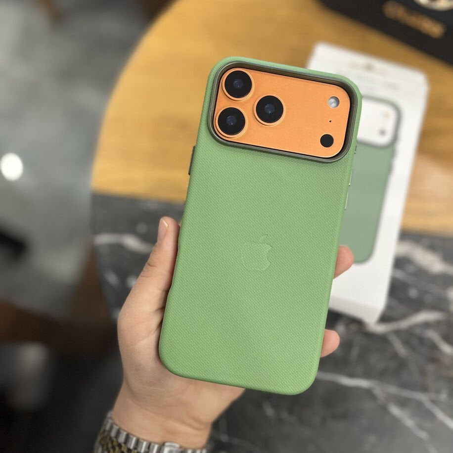 iPhone TechWoven Deri MagSafe Kılıf - Yeşil