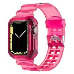 Apple Watch Transparent Kordon - Pembe