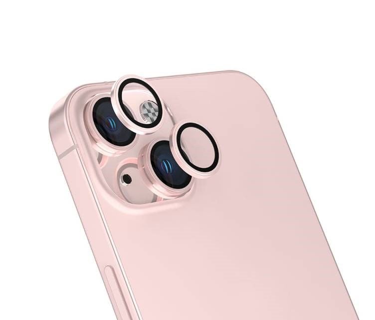 iPhone Renkli Lens Koruyucu - Rose