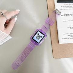 Apple Watch Transparent Kordon - Lila