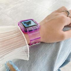 Apple Watch Transparent Kordon - Lila