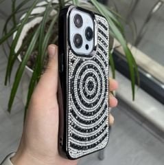 Lüx Taşlı Silicon Kılıf - Siyah