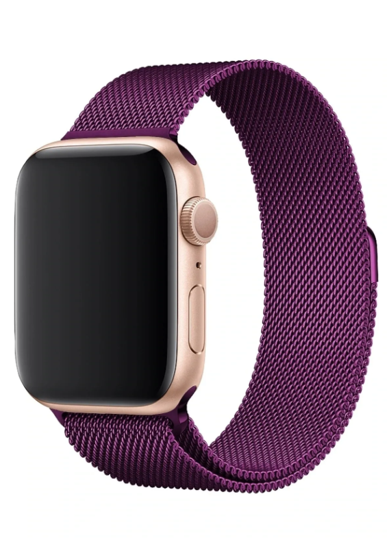 Apple Watch Milano Loop Kordon - Derin Mor