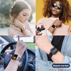 Apple Watch Milano Loop Kordon - Derin Mor