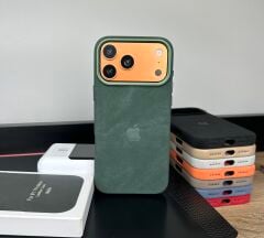 iPhone Kadife MagSafe Kılıf - Yeşil