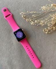 Apple Watch Silicon Kordon - Dragon Pembe