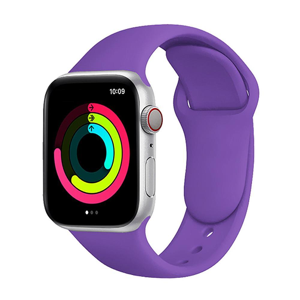 Apple Watch Silicon Kordon - Mor