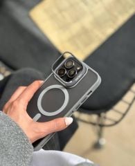 Casepro Lensli Standlı Kılıf - Titanyum Naturel
