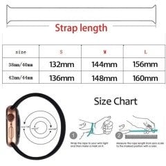 Apple Watch Solo Loop Örgü - Turuncu Mısır