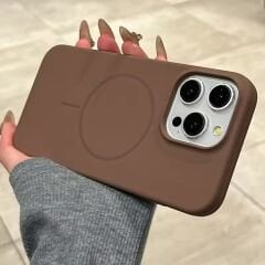 iPhone Slim MagSafe Silicon Kılıf - Brown