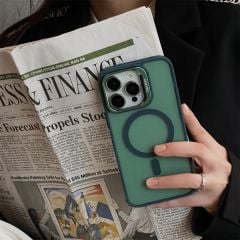 Casepro Lensli Standlı Kılıf - Yeşil