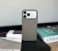 Premium Texture MagSafe Şeffaf Kılıf - Black