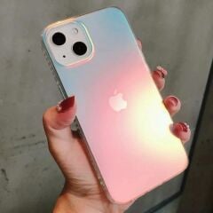iPhone Hologramlı Şeffaf Silicon Kılıf