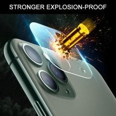 iPhone Şeffaf Kamera Koruyucu Full