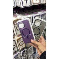 iPhone Mat Slim Şeffaf Kılıf -  Derin Mor