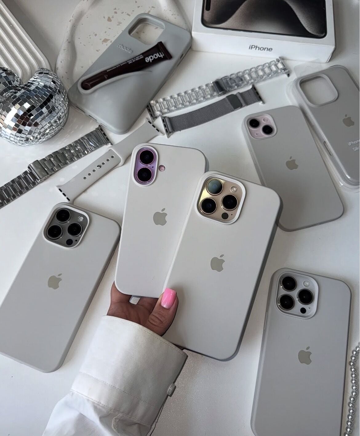 iPhone Lansman Kılıf - Taş Gri
