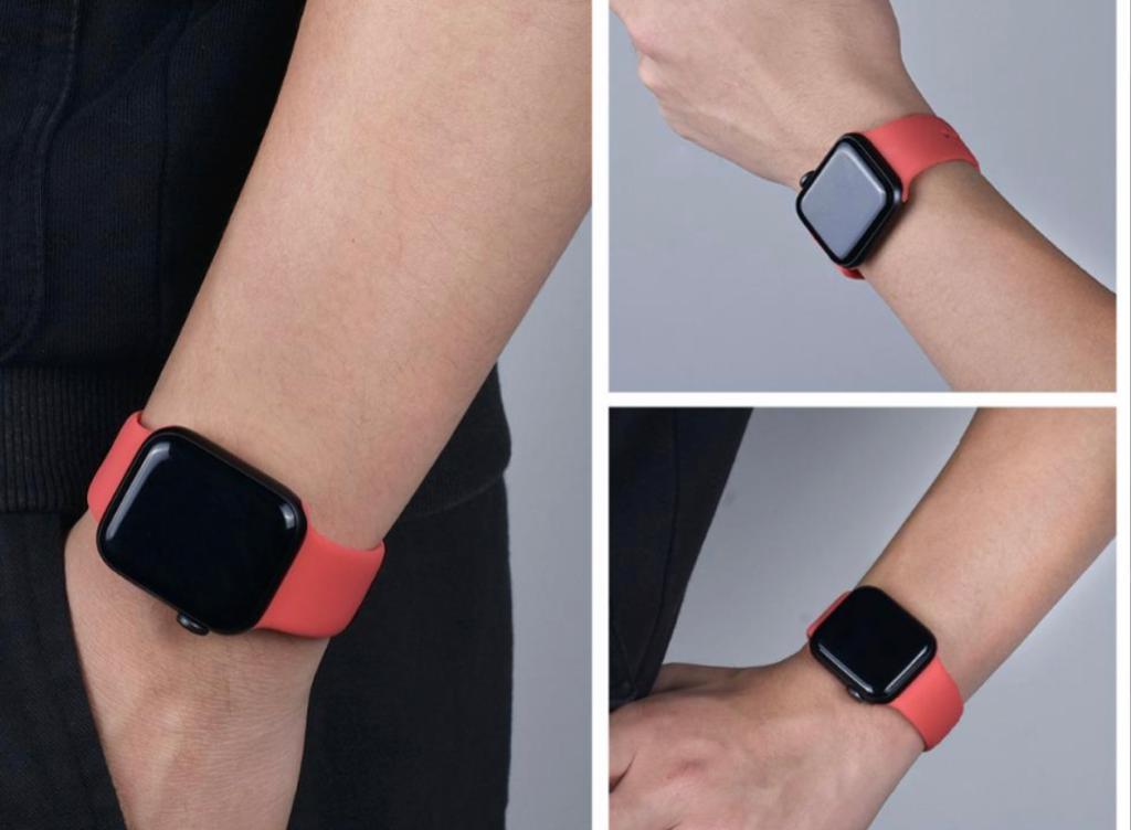 Apple Watch Silicon Kordon - Nar Çiçeği