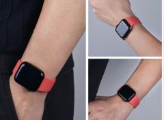 Apple Watch Silicon Kordon - Nar Çiçeği