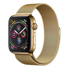 Apple Watch Milano Loop Kordon - Altın Gold