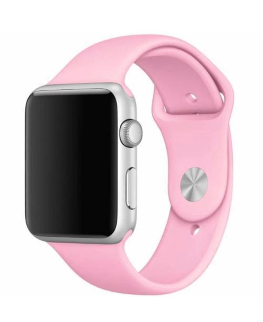 Apple Watch Silicon Kordon - Pembe