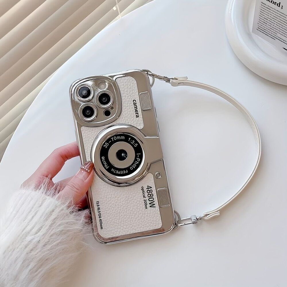 iPhone Emily Askılı Kılıf - Beyaz
