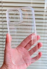 iPhone Simli Şeffaf Kamera Korumalı Kılıf