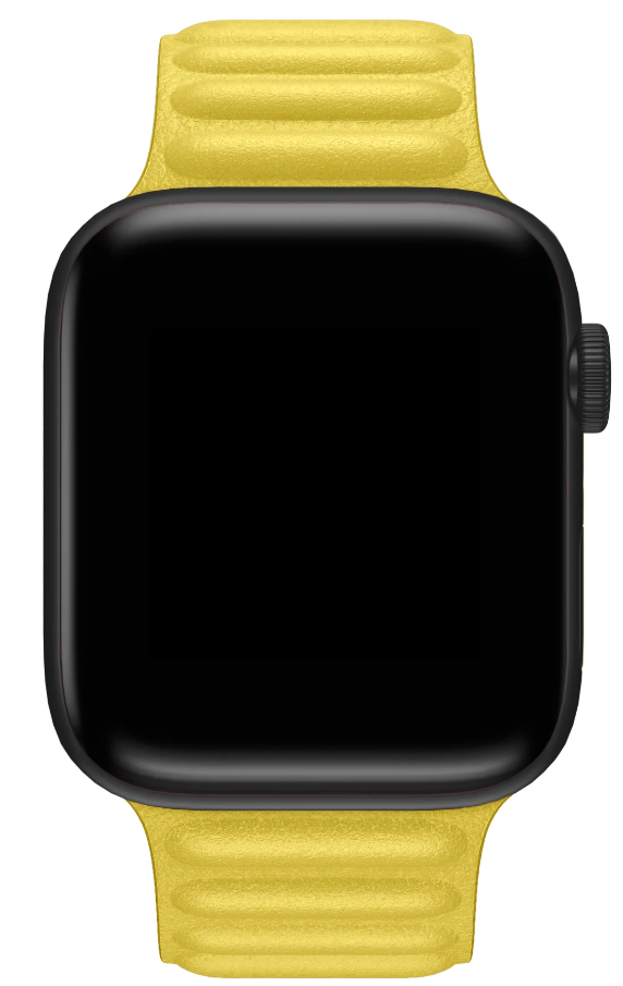 Apple Watch Baklalı Deri Loop - Sarı