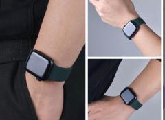 Apple Watch Silicon Kordon - Koyu Yeşil