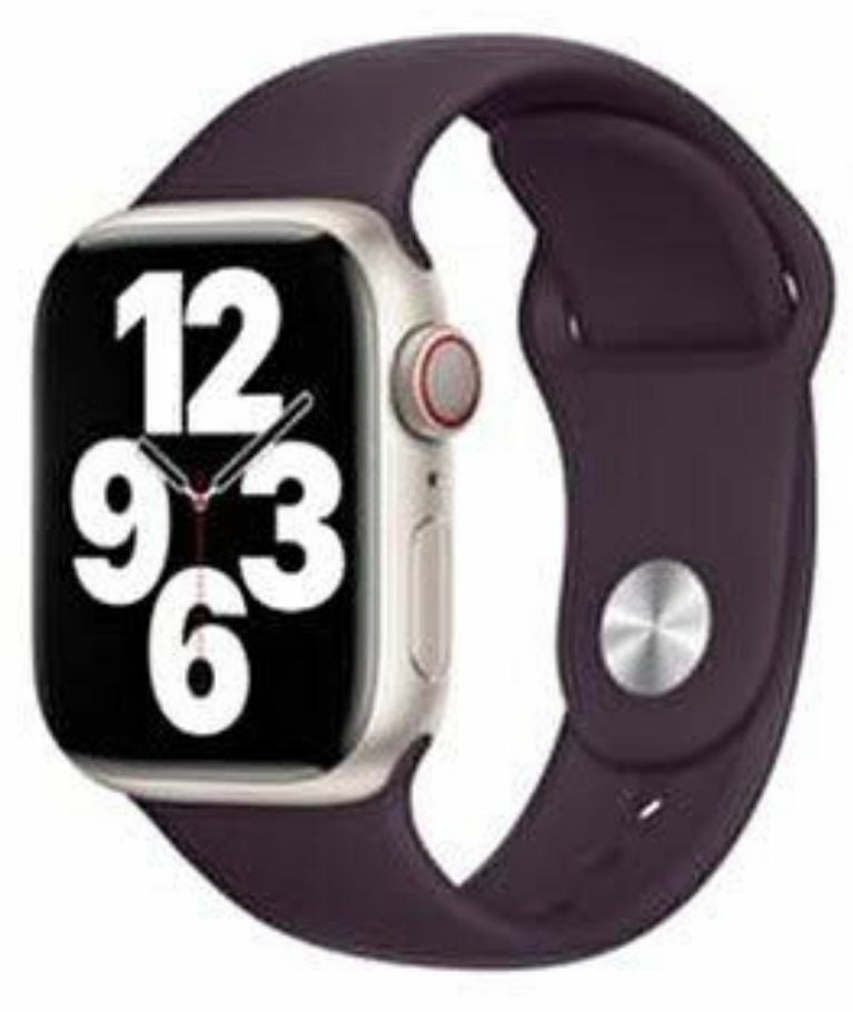 Apple Watch Silicon Kordon - Derin mor